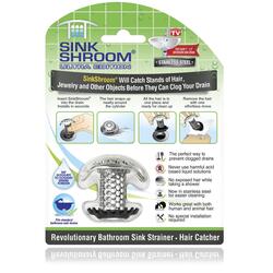 ShowerShroom the Revolutionary 2 Stand-Up Shower Stall Drain Protector  Hair Catcher/Strainer, Gray