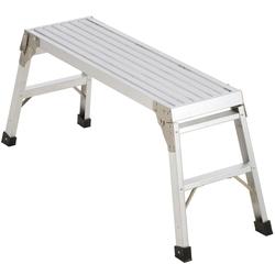 Aluminum Work Platform Large Size Step Stool Folding Portable Work Bench  with Non-Slip Mat Capacity 660 LBS Heavy Duty