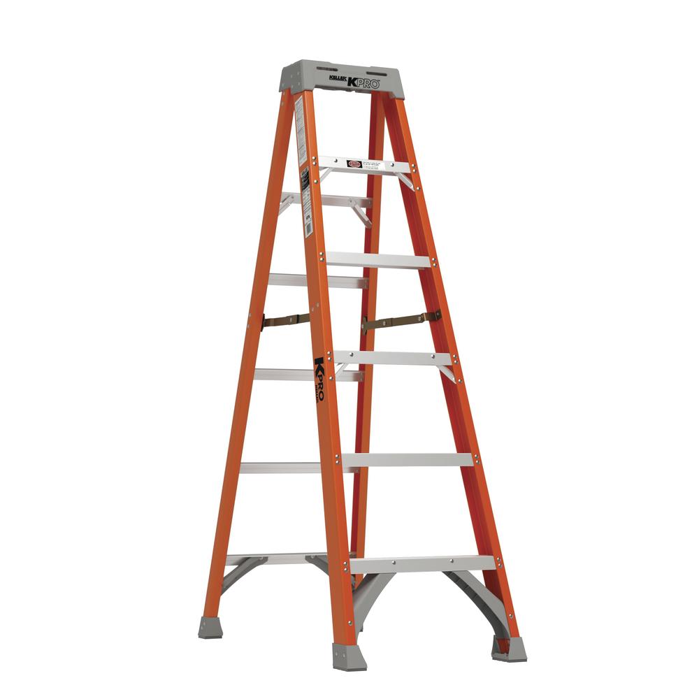 Keller KPro 6 Type IA Fiberglass Step Ladder 300 lb. Max at Menards