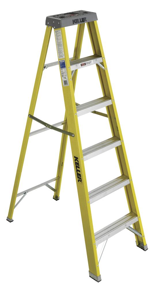 Keller 6 Type I Fiberglass Step Ladder 250 lb. Max at Menards