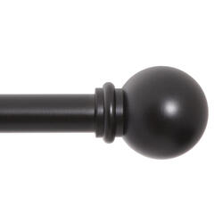 Kenney® 28"-48" Black Chelsea Standard Decorative Curtain Rod