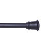 Kenney® 84"-120" Black Trumpet Standard Decorative Curtain Rod