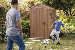 Keter® Darwin® 4 x 6 Outdoor Resin Storage Shed at Menards®