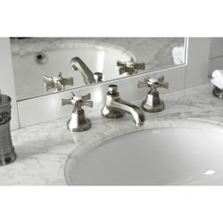 Kingston Brass Hamilton Two-Handle 8" Widespread Brushed Nickel ...