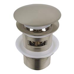 Kingston Brass Trimscape Brushed Nickel Toe Touch Bathtub Drain ...
