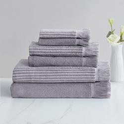 MODERN THREADS Air Cloud 6-Piece Gray Towel Set Charcoal 5ACTL6PE-CHR-ST -  The Home Depot