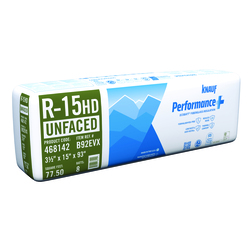 Knauf® R-15 Unfaced Fiberglass Insulation Batt 3-1/2