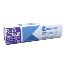 UltraTouch R-13 Attic Wall 77.52-sq ft Unfaced Recycled Denim Batt  Insulation in the Batt Insulation department at