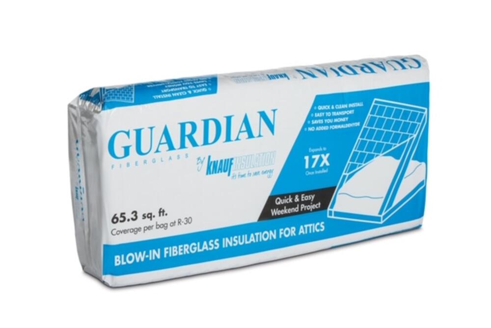 Guardian Fiberglass Blow-In Insulation 65.3 SF @ R-30 Guardian Fiberglass Blow-In Insulation 65.3 SF @ R-30