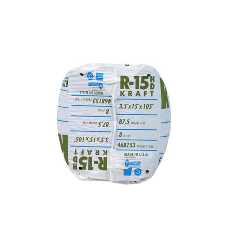Knauf Insulation Ecobatt R-15 HD Unfaced Fiberglass Insulation Batts 3.5