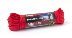 Richelieu 644811TV Paracord, Military Grade 550, Red, 5/32 In. x 400 Ft. -  Quantity 2 