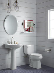 Sterling Sacramento 34-in H White Vitreous China Modern Pedestal Sink