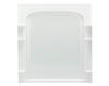 Sterling® Ensemble™ 60" x 72-1/2" White Shower Curve Back Wall Surround (1-Piece)