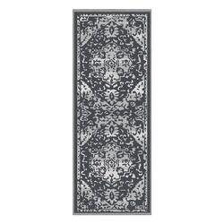 Korhani Home Montgomery Clark Dark Gray/Silver 26" x 7'5" Area Rug