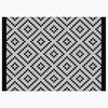 Korhani Jastin Charcoal/White 5' x 7' Patio Rug