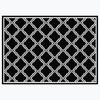Korhani Jastin Charcoal/White 5' x 7' Patio Rug