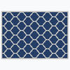 Korhani Jastin Charcoal/White 5' x 7' Patio Rug