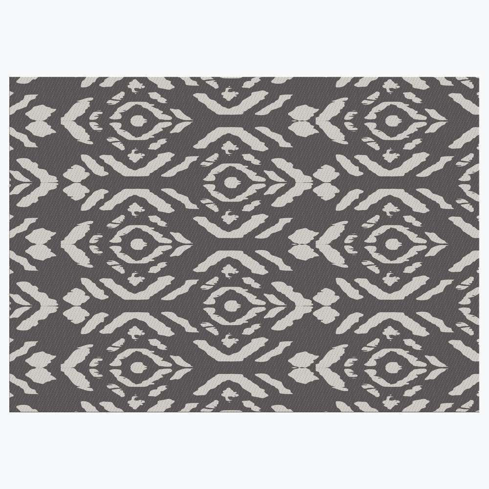 Korhani Kyle Cream/Brown 5' x 7' Patio Rug