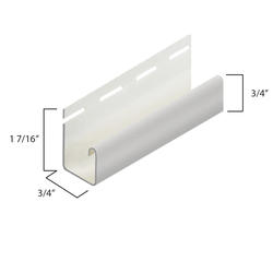 ABTCO® 1-1/4 White Vinyl J-Channel at Menards®