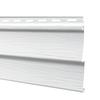 Harbor Ridge™ Double 4" x 12'6" White Vinyl Siding