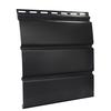 ABTCO® 12" x 12' Black Brushed Solid Vinyl Soffit