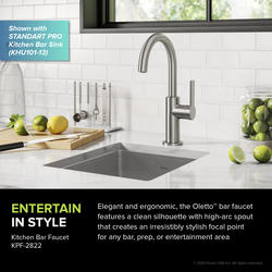 Kraus Oletto One Handle Pull Down Stainless Kitchen Faucet at Menards