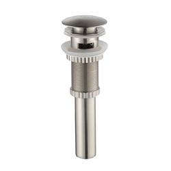 Kraus® Satin Nickel Push Button Bathroom Sink Drain at Menards®