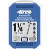 Kreg® #8 x 1-1/4" Square Drive Zinc Coarse Washer Head Pocket Hole Screws - 100 Count