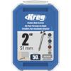 Kreg® #8 x 2" Square Drive Zinc Coarse Washer Head Pocket Screws - 50 Count