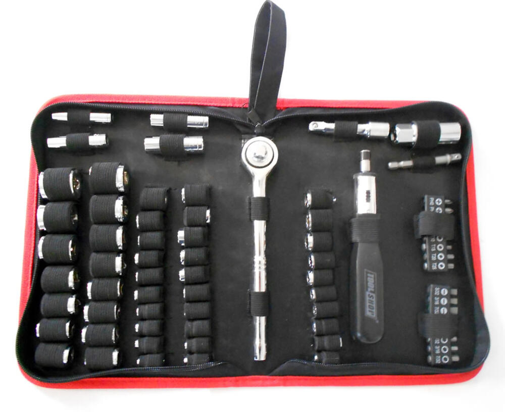 Tool Shop® 3/8" Drive SAE/Metric Mechanic's Tool Set - 70 Piece
