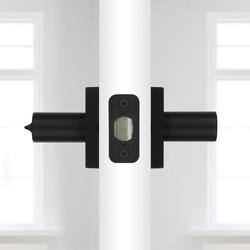 Kwikset® Halifax Entry Door Lever with SmartKey® in Matte Black at