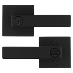 Kwikset® Singapore Square Keyed Entry Lever with Microban