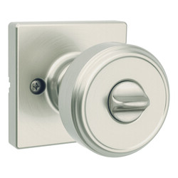 Kwikset® Maven Satin Nickel Square Keyed Entry Door Knob at Menards®