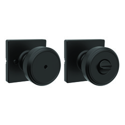 Kwikset® Maven Matte Black Square Privacy Door Knob at Menards®