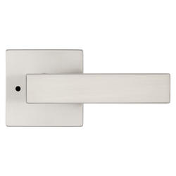 Kwikset® Singapore Square Bed/Bath Lever with Microban in Satin