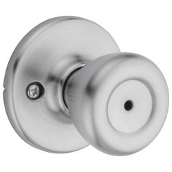 Kwikset Tylo Satin Chrome Bed Bath Privacy Door Knob