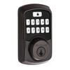 Kwikset® Aura Bluetooth® Keypad Electronic Door Deadbolt with SmartKey Security™ in Venetian Bronze