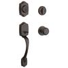 Kwikset® Belleview Single Cylinder Handleset w/Cove Knob featuring SmartKey Security™ in Venetian Bronze