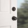 Kwikset® Belleview Single Cylinder Handleset w/Cove Knob featuring SmartKey Security™ in Venetian Bronze