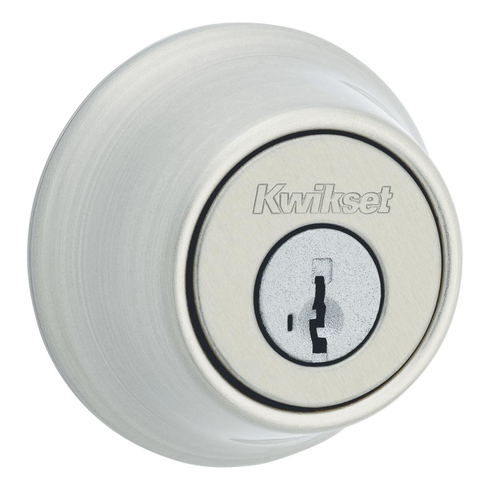 Kwikset 660 Matte Black Single Cylinder Deadbolt featuring SmartKey Security and Microban Technology