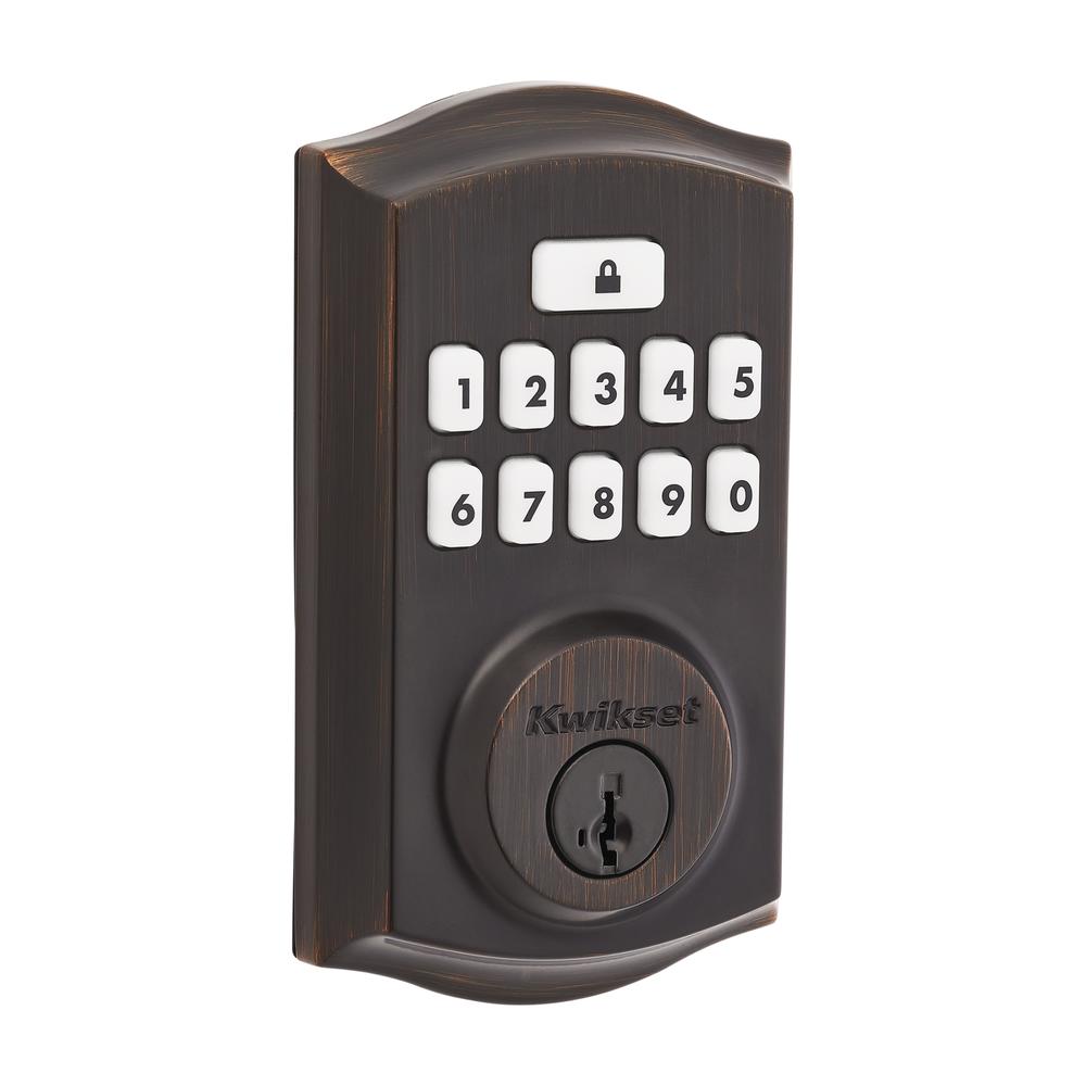 Kwikset® 260 Venetian Bronze SmartCode® Traditional Electronic Deadbolt with SmartKey Security™