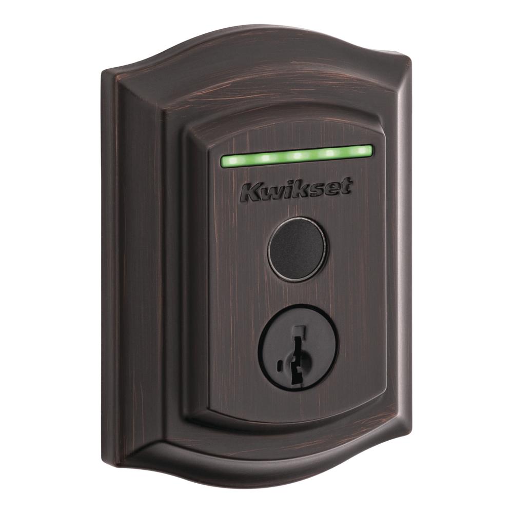 Kwikset® Halo Venetian Bronze Touch Traditional Fingerprint Smart Entry Door Lockset