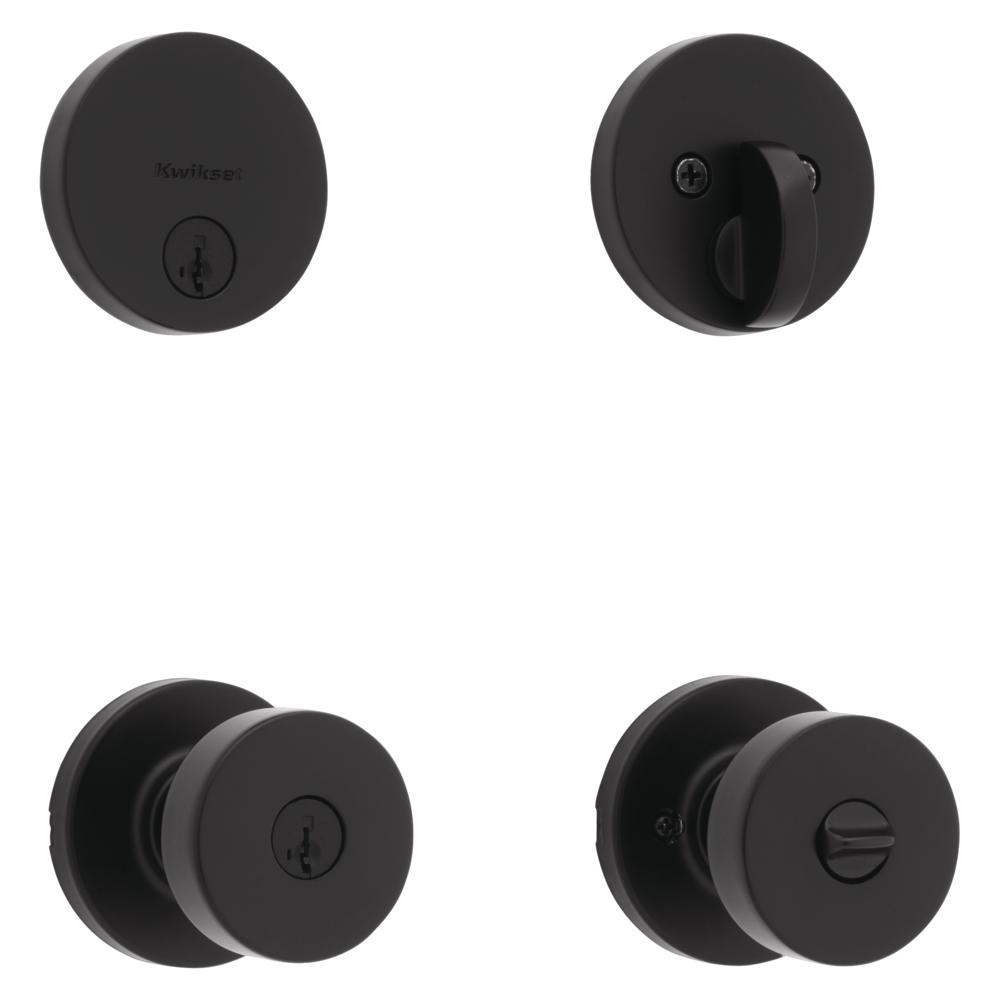 Pismo Keyed Entry Knob and Single Cylinder Deadbolt Lockset with Deadbolt