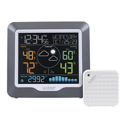 La Crosse Technology 724-1710 Wireless Rain Gauge Weather Station with  Thermometer - Clocks - Store