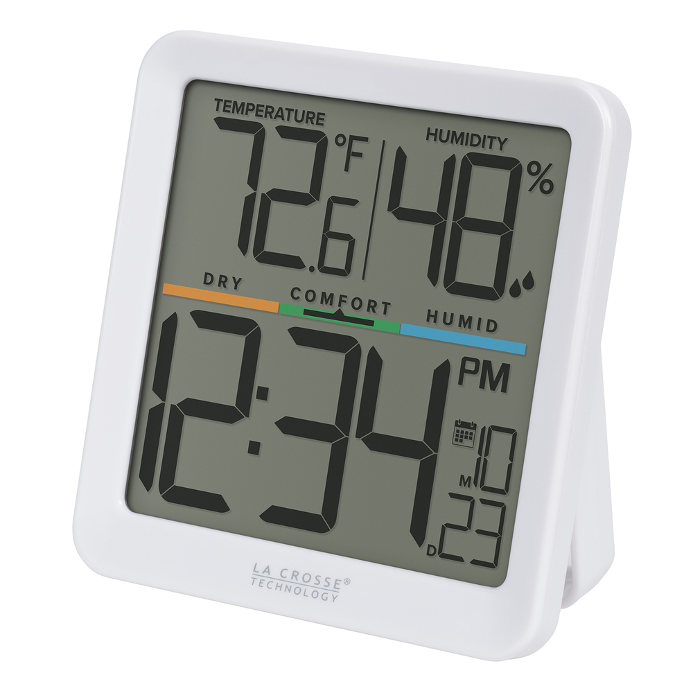 La Crosse® Digital Comfort Meter with Clock and Calendar at Menards®