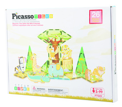 ２・・ソラス・ピノガール PicassoTiles 102pc Magnetic Tile 2-in-1 Ninja & Troops Set