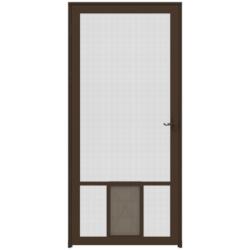 Larson Pet Breeze 36 W x 80 H Brown Aluminum Screen Door