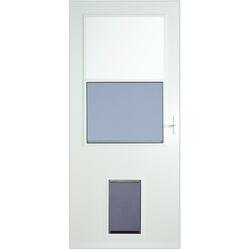 Exterior door with built in sale pet door menards