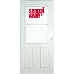 Menards storm door with best sale pet door