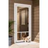 Lifestyle® Screens 16' W x 7' H Garage Door Screen with Sandstone Frame & Charcoal Mesh - No Passage Door